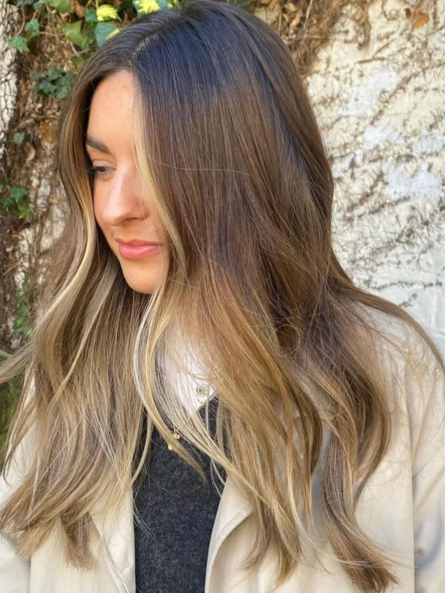 Balayage - caramel highlights