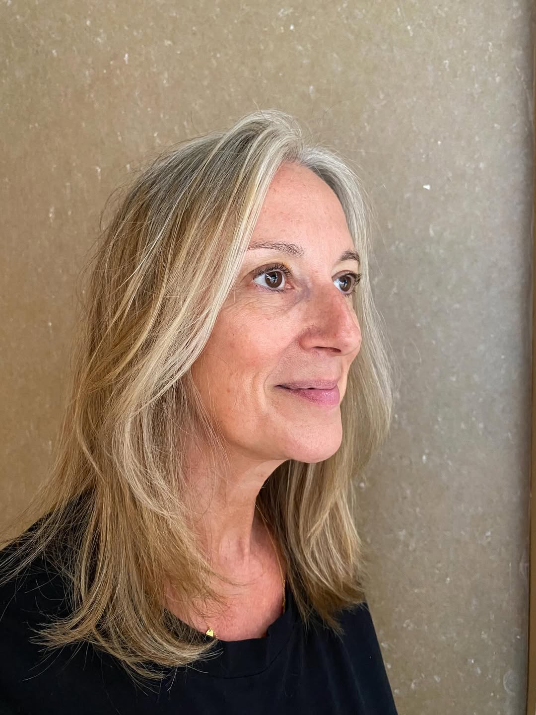 Grey blending - straight blonde transition